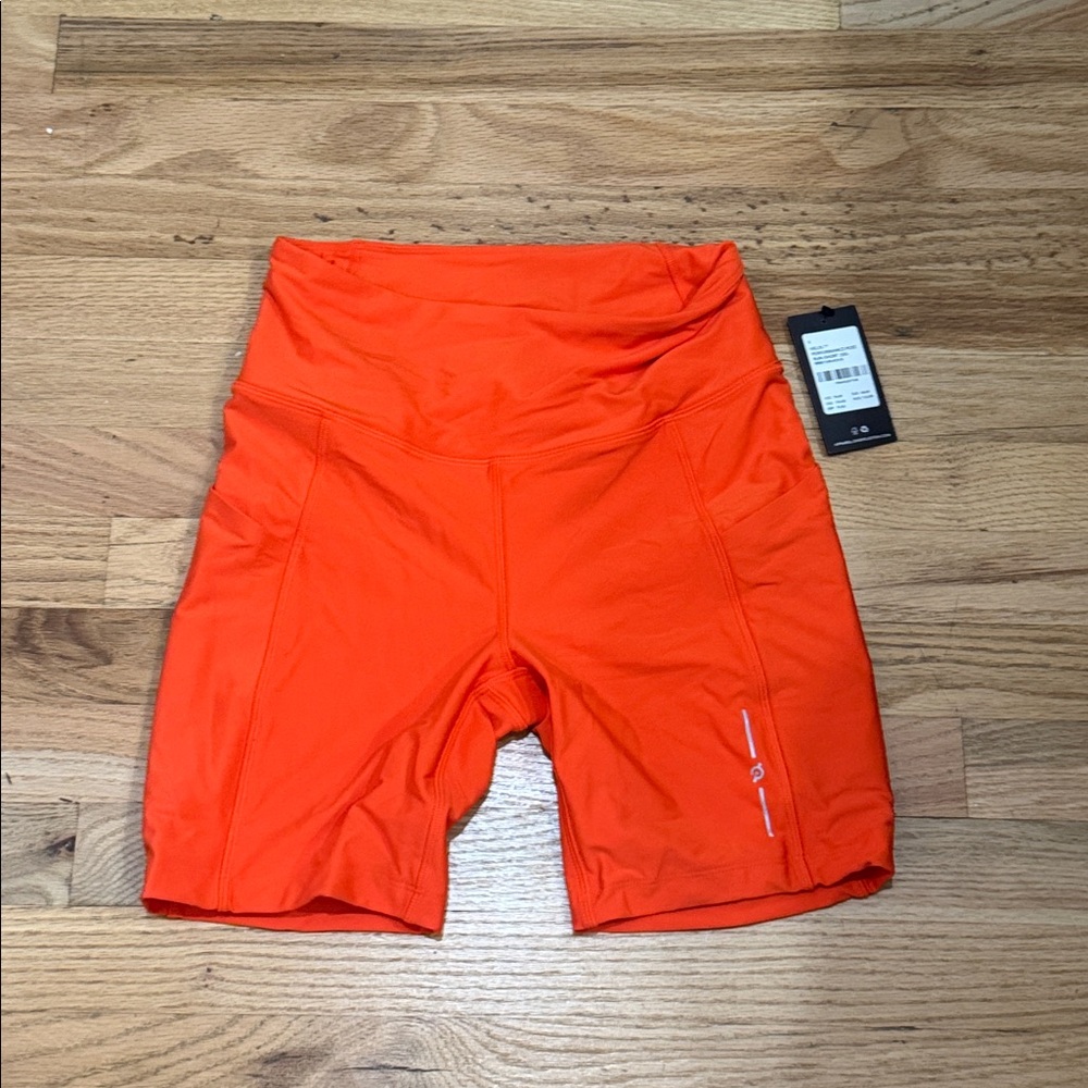 NWT Peloton Helix 7” Pace Form Performance Pocket Short Red Tomato